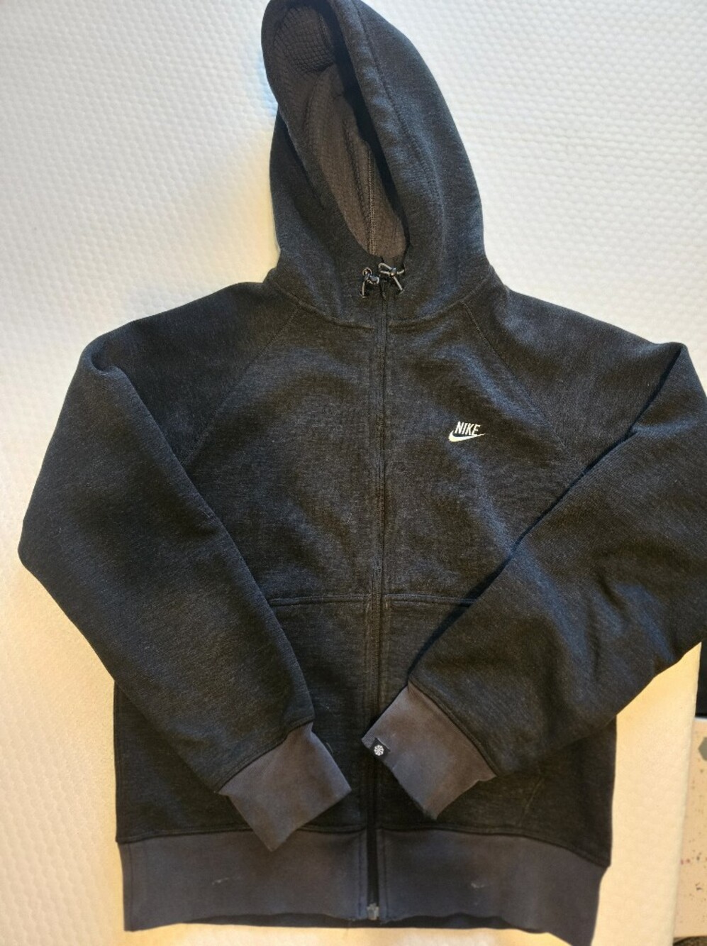 Nike Kids' Black Hooded Thermal Full-Zip Jacket